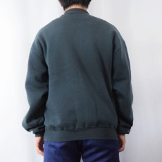 画像3: 90's RUSSEL ATHELETIC スウェットジップジャケット GREEN L (3)