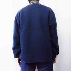 画像3: 90's RUSSEL ATHELETIC USA製 ハーフジップスウェット NAVY M (3)