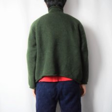 画像3: 90's J.CREW ロールネック ウールニットセーター GREEN L (3)