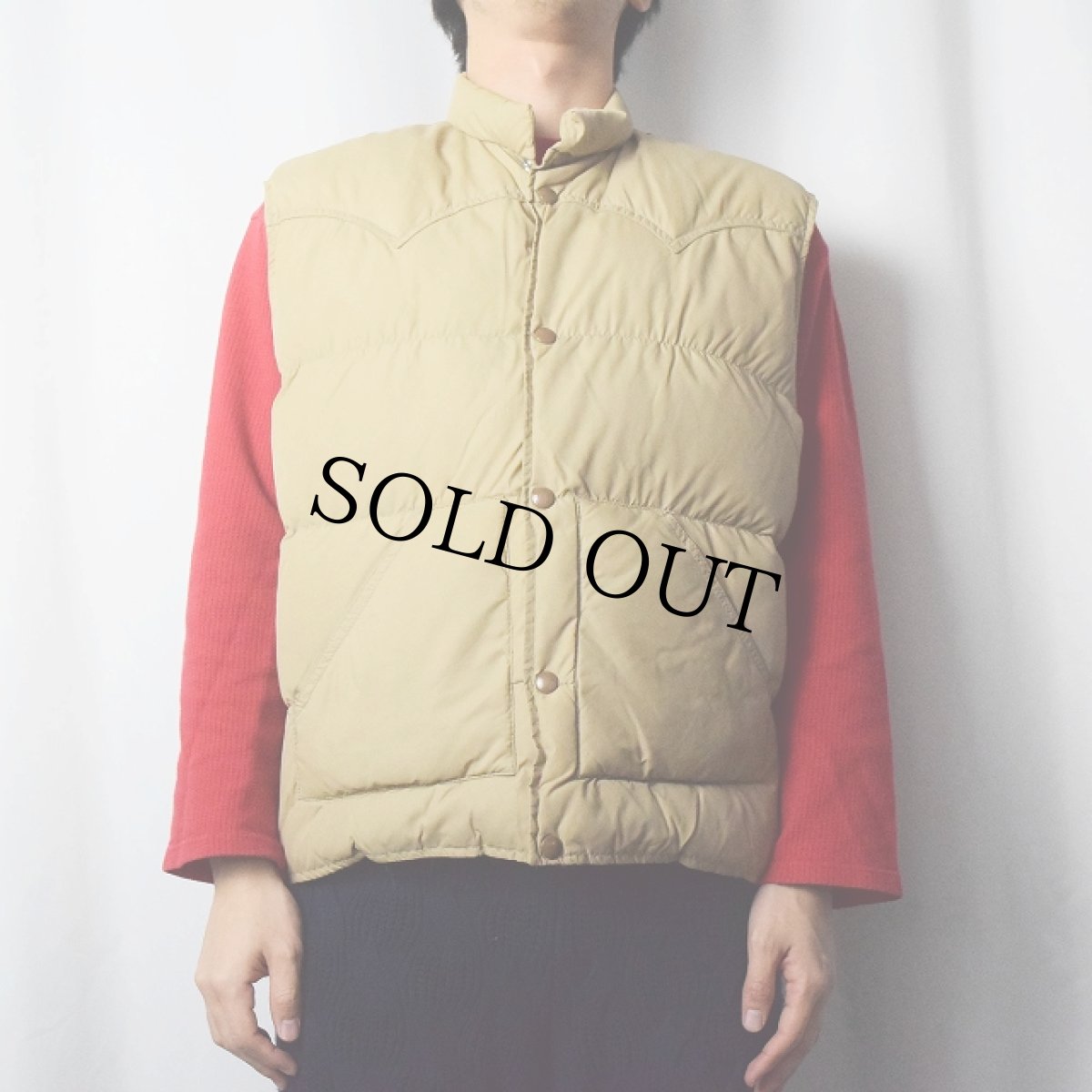 画像2: 70's Schott DOWN ET PLUME ウエスタンダウンベスト L (2)