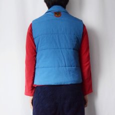 画像4: 【SALE】 70's パッチ付き 中綿入りベスト S (4)