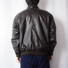 画像3: 90's AMERICAN BORN KOREA製 "A-2 TYPE" レザーフライトジャケット BROWN S (3)