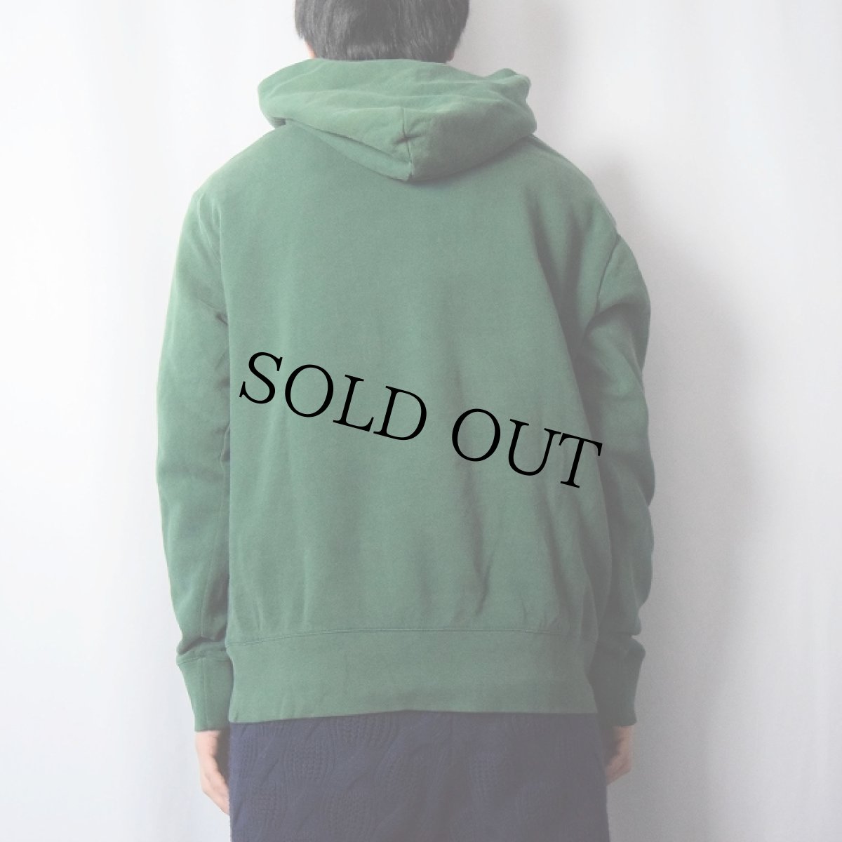 画像3: POLO Ralph Lauren 前V ポロベアプリントスウェットフーディー L (3)