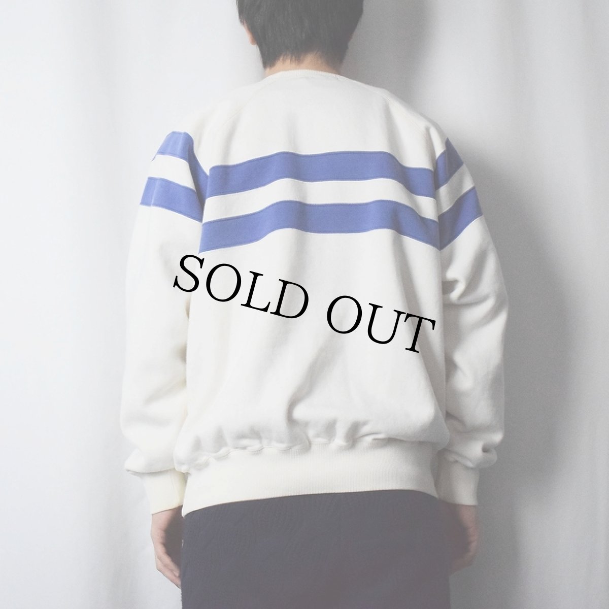 画像3: POLO Ralph Lauren "UNI CREST PATCH" 前V ラグランスウェット L (3)