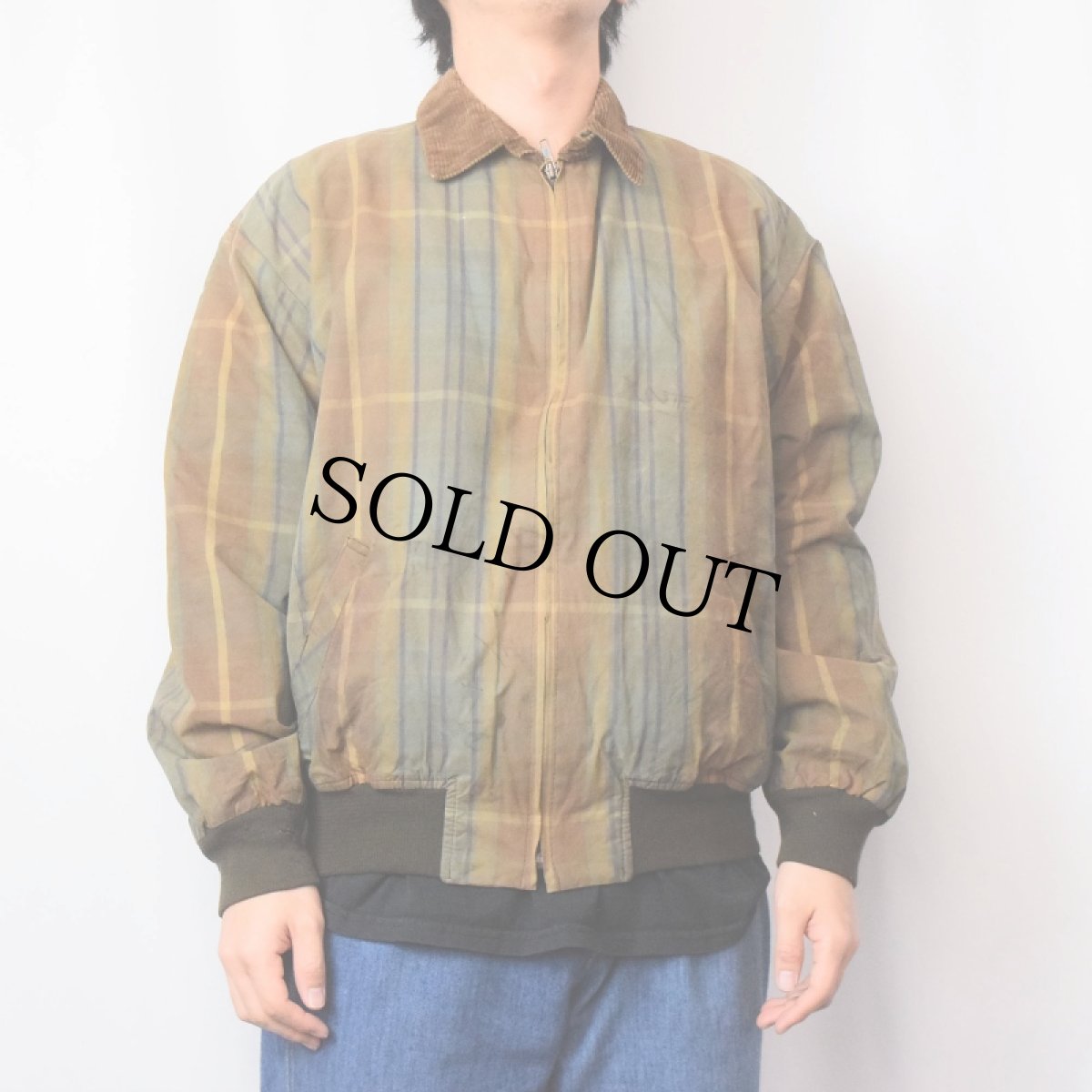 画像2: [お客様お支払い処理中]90's〜 POLO Ralph Lauren PORTUGAL製 チェック柄 オイルドジャケット M (2)