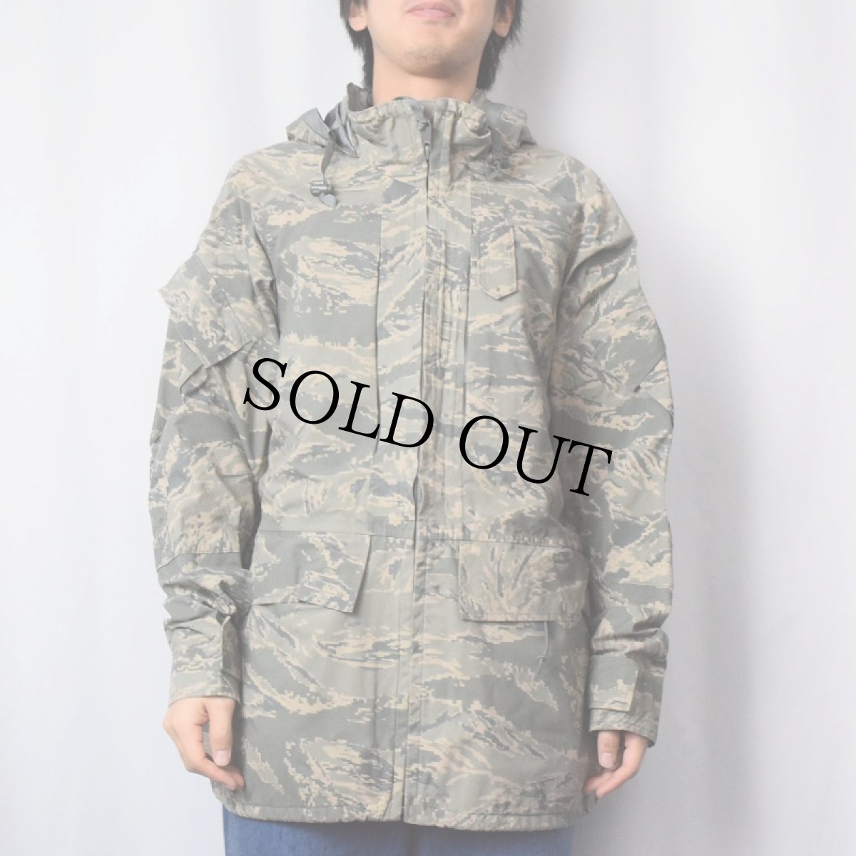 画像2: 2000's U.S.AIR FORCE APECS ABU デジタルタイガーカモ GORE-TEX パーカー LARGE-REGULAR (2)