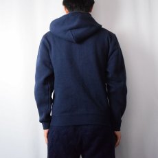 画像3: SOFFE "NAVY" スウェットジップパーカー NAVY S (3)