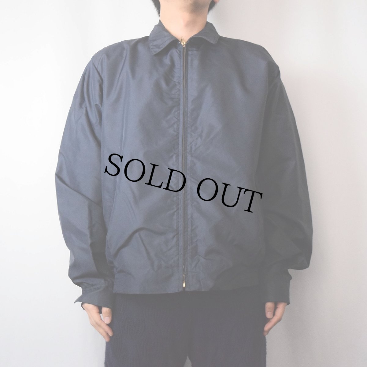 画像2: 60's McGREGOR USA製 "Nylon Anti-Freeze" ボアライナー ナイロンスイングトップ NAVY SIZE42 LONG (2)