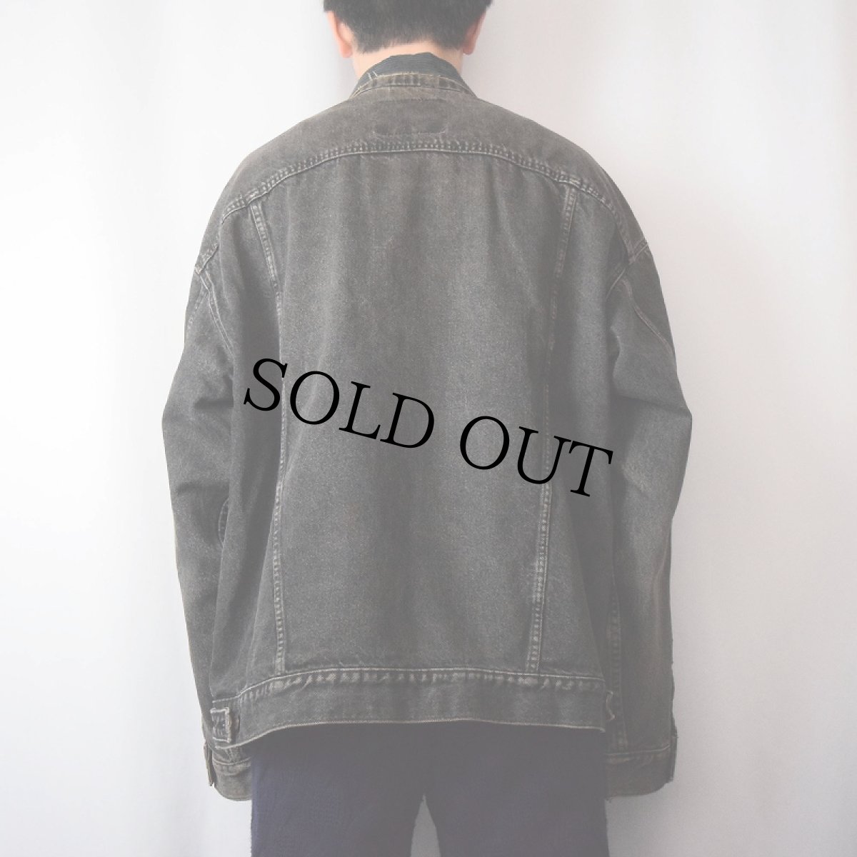 画像3: Levi's ブラックデニムジャケット  (3)