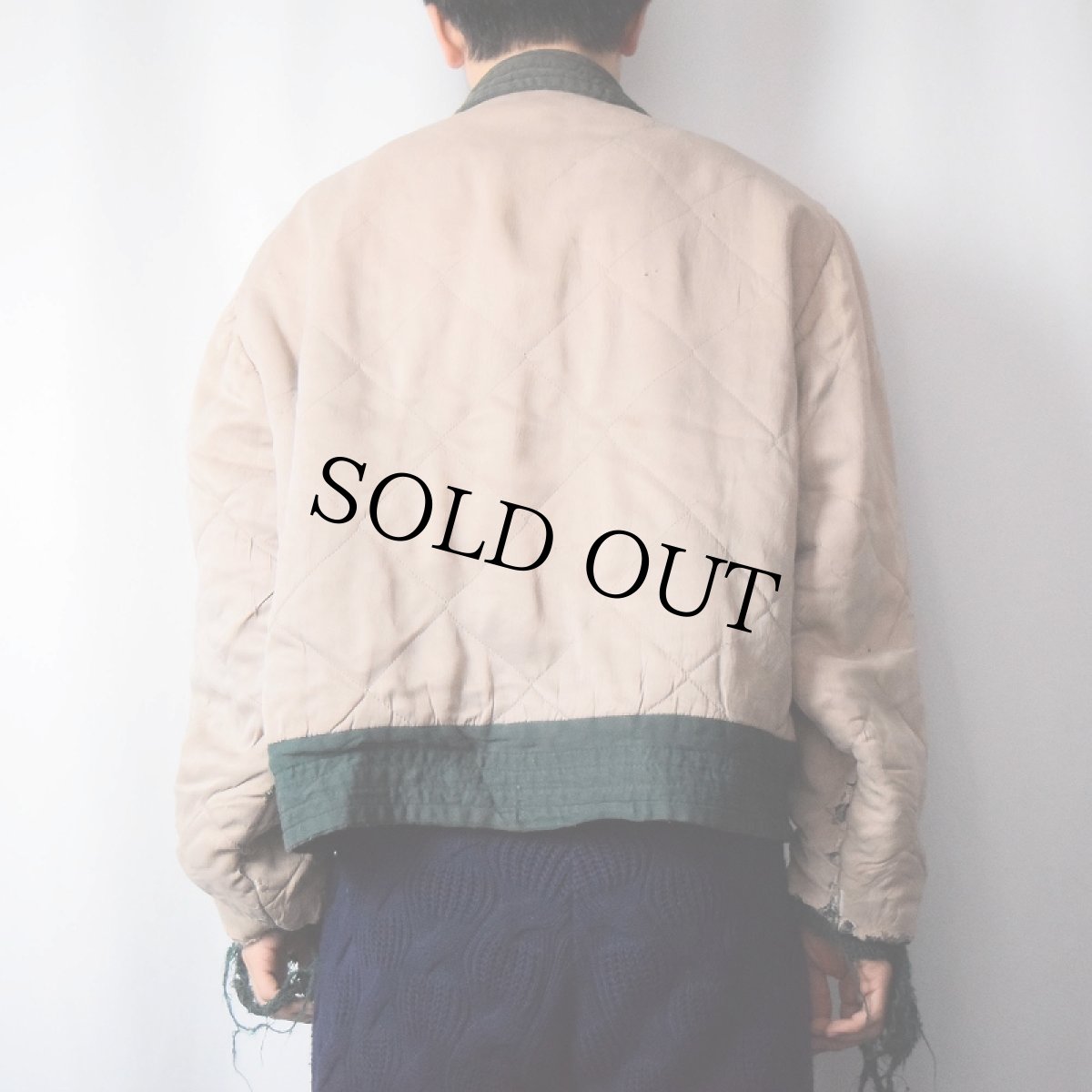 画像4: 50〜60's WEATHERCREST 中綿入り コットン×レーヨンギャバジン リバーシブルジャケット (4)