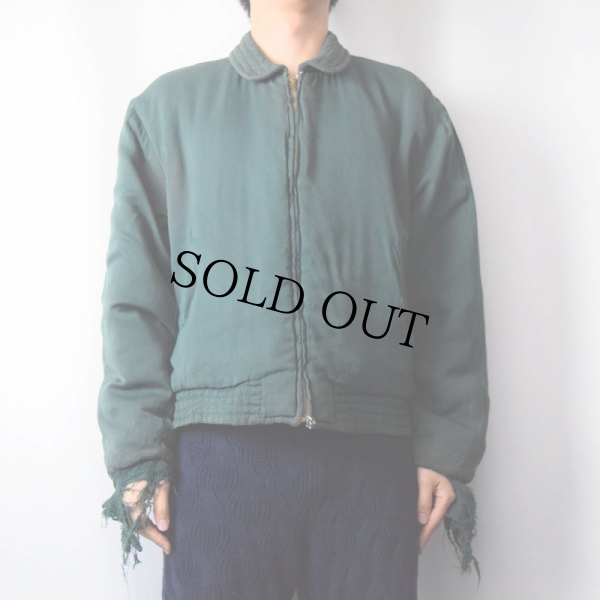 画像5: 50〜60's WEATHERCREST 中綿入り コットン×レーヨンギャバジン リバーシブルジャケット (5)