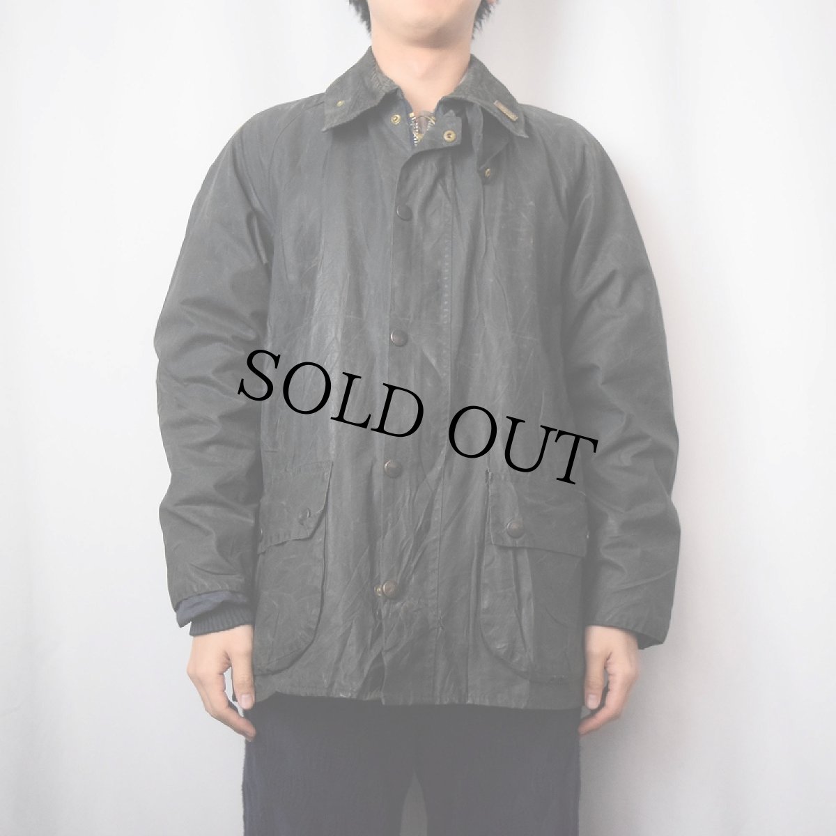 画像2: 2000's Barbour ENGLAND製 "BEDALE" オイルドジャケット 3ワラント (2)