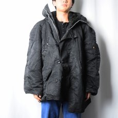 画像2: 民間品 ALPHA INDUSTRIES,INC. "N-3B TYPE" フライトジャケット BLACK L (2)
