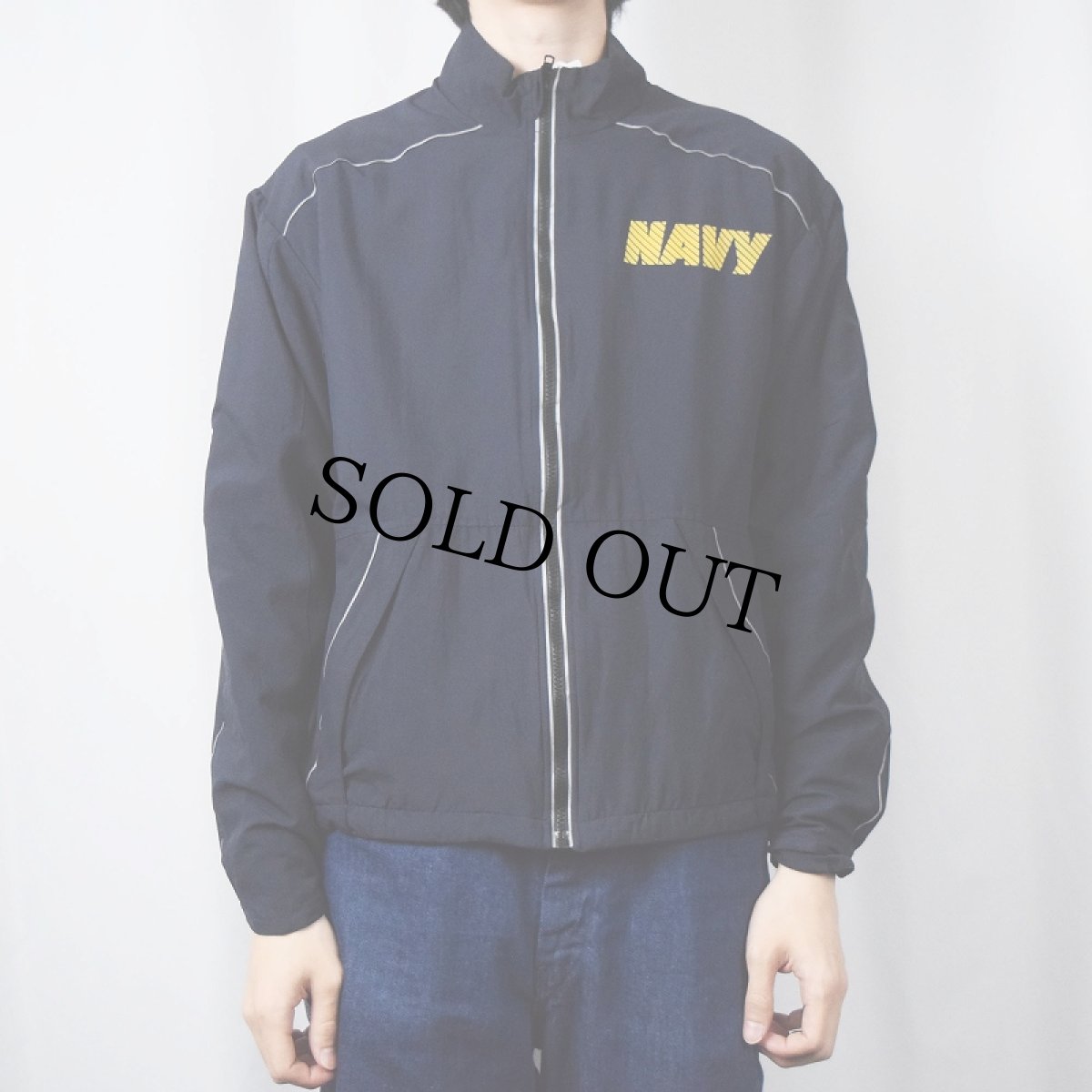画像3: 2000's US.NAVY ナイロン ランニングジャケット S (3)