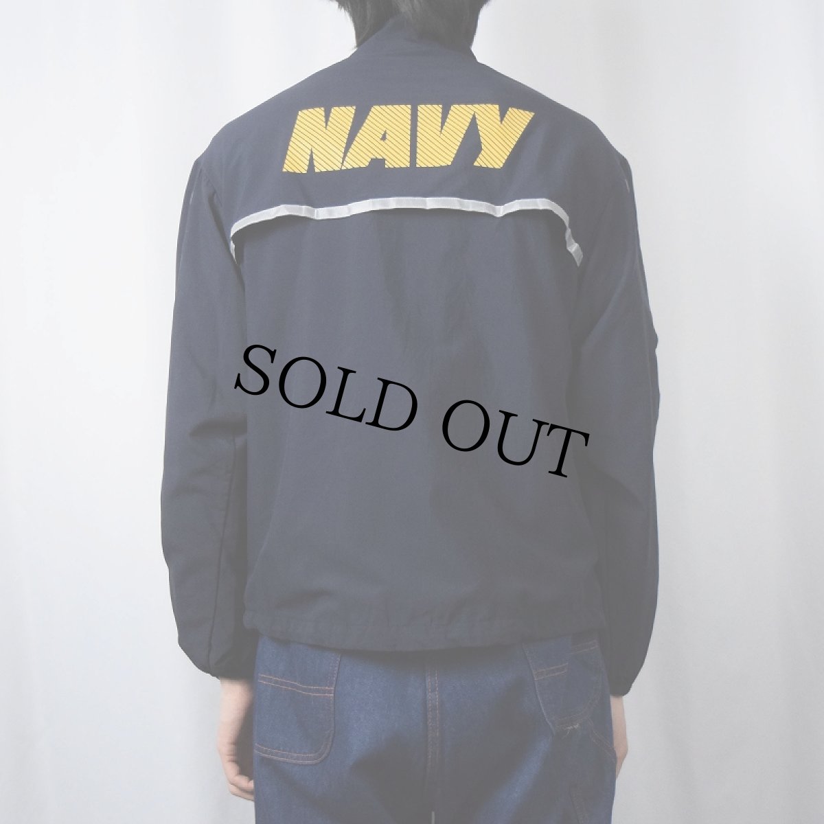 画像4: 2000's US.NAVY ナイロン ランニングジャケット S (4)