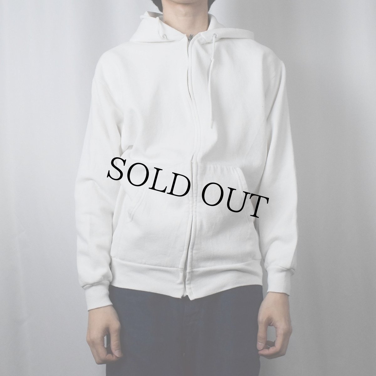 画像3: 90's USA製 "EL DORADO COUNTY ANIMAL CONTROL" プリント スウェットジップパーカー XL (3)