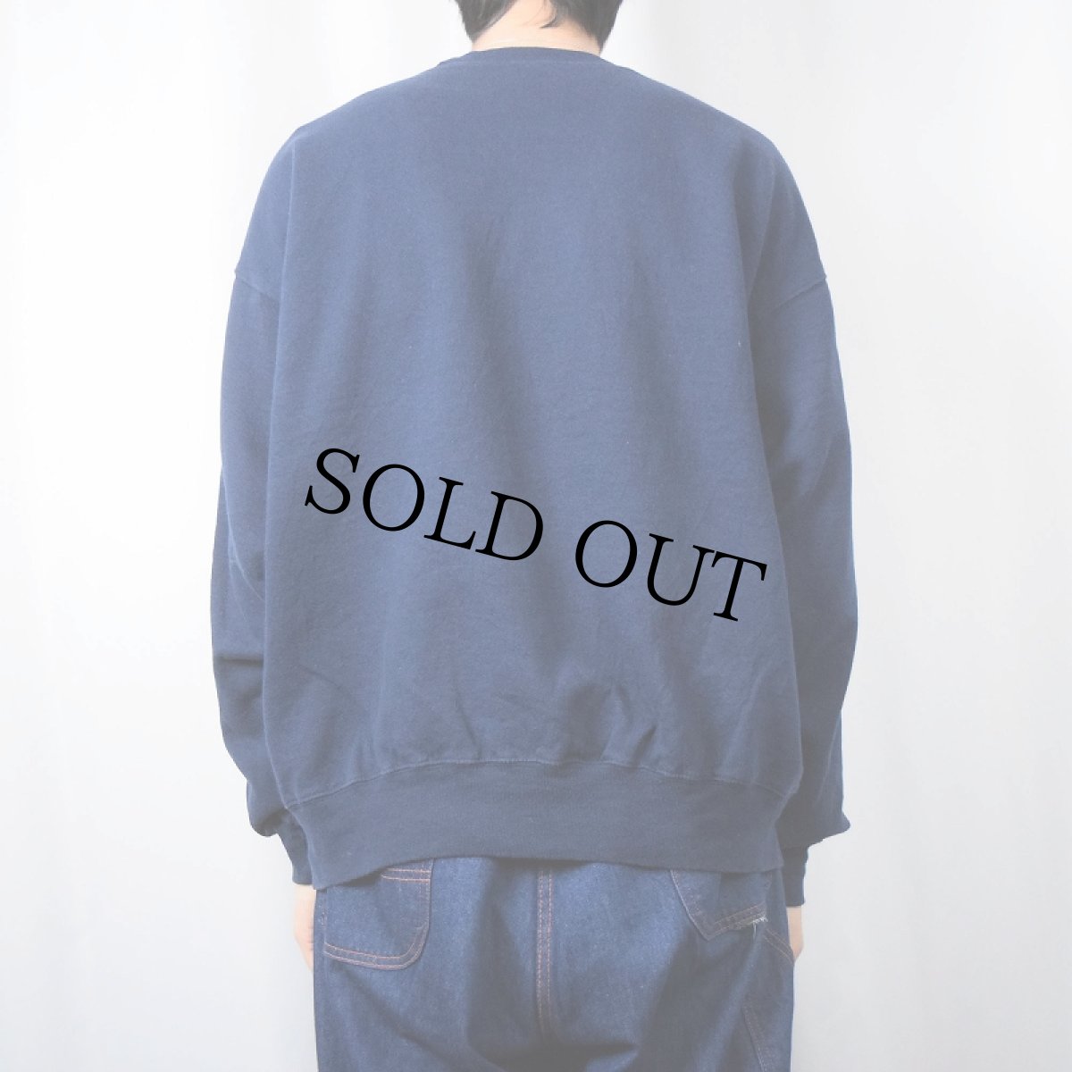 画像3: SOFEE "NAVY" 前V プリントスウェット NAVY XL (3)