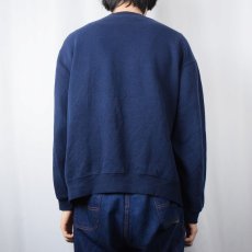 画像3: SOFEE "NAVY" 前V プリントスウェット NAVY L (3)