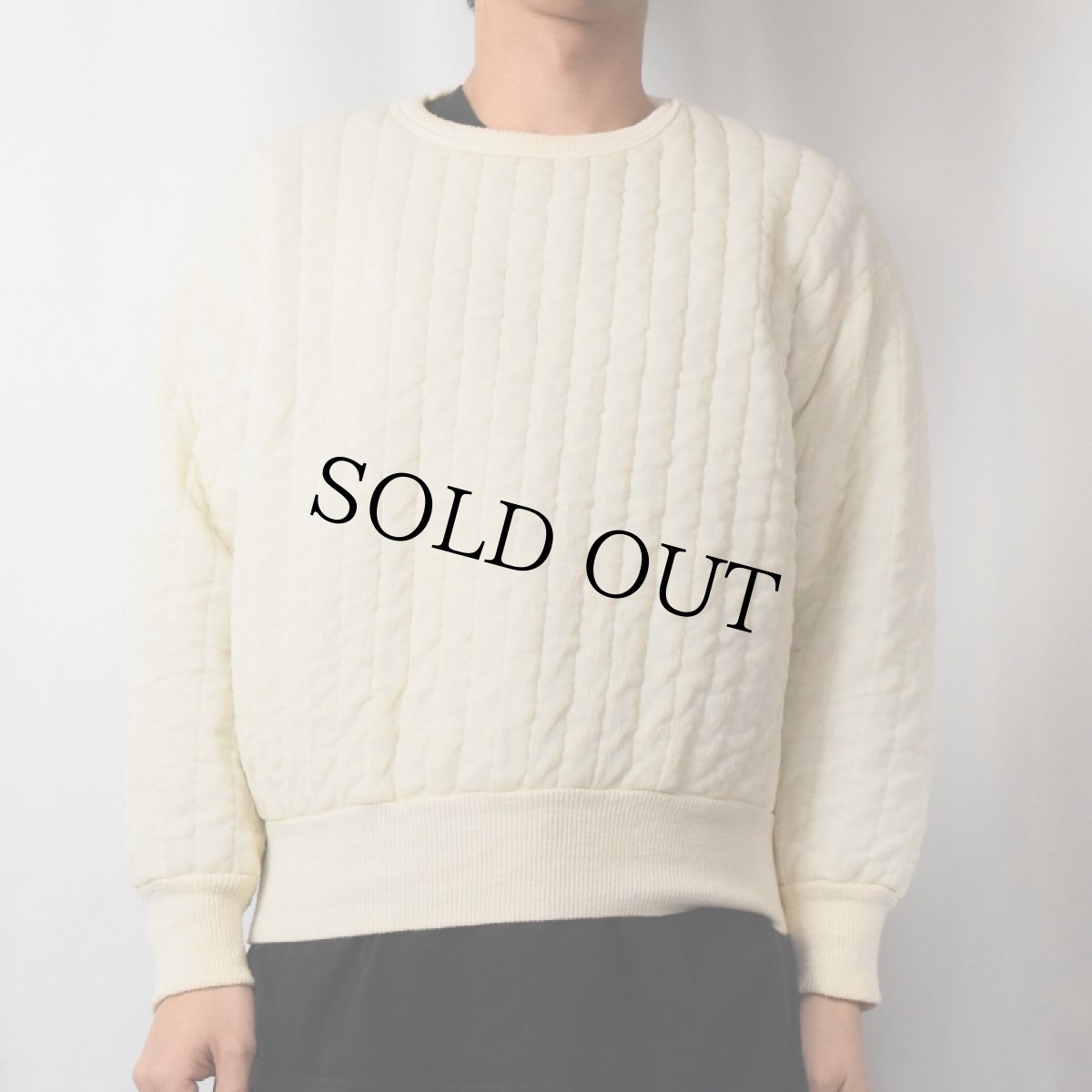 画像2: 70's BLACK SHEEP USA製 中綿入り キルティングプルオーバー XL (2)