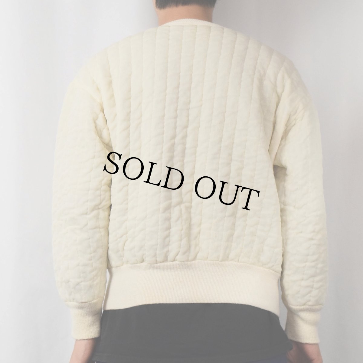 画像3: 70's BLACK SHEEP USA製 中綿入り キルティングプルオーバー XL (3)