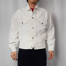 画像2: 90's GAP DENIM ホワイトデニムジャケット  (2)