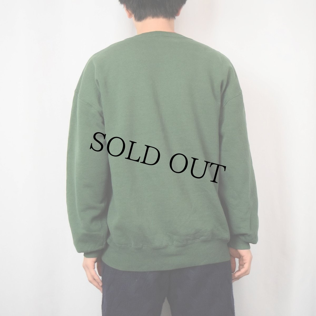 画像3: 90's RUSSEL ATHELETIC USA製 "MICHIGAN STATE" 前V プリントスウェット XL (3)