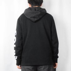 画像3: 【SALE】  POLO Ralph Lauren LIMITED EDITION "POLO SPORT" フード付き レイヤードデザインラガーシャツ  BLACK M (3)