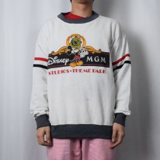 画像3: 80's Disney × MGM USA製 "STUDIOS THEME PARK" キャラクタープリントスウェット XL (3)