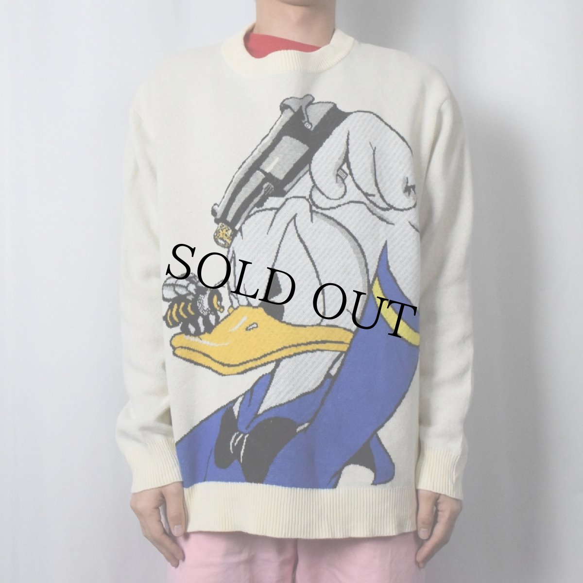 画像3: INNER CIRCLE Disney "Donald Duck" ジャガードニットセーター M (3)