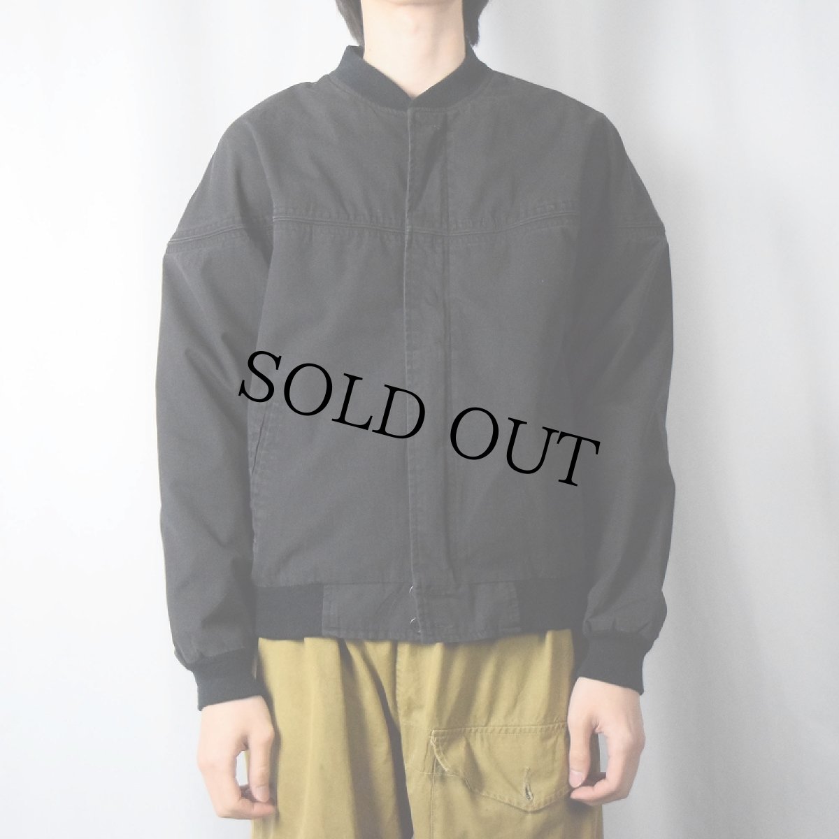 画像2: 90's〜 Guy Loren ダービージャケット BLACK M (2)