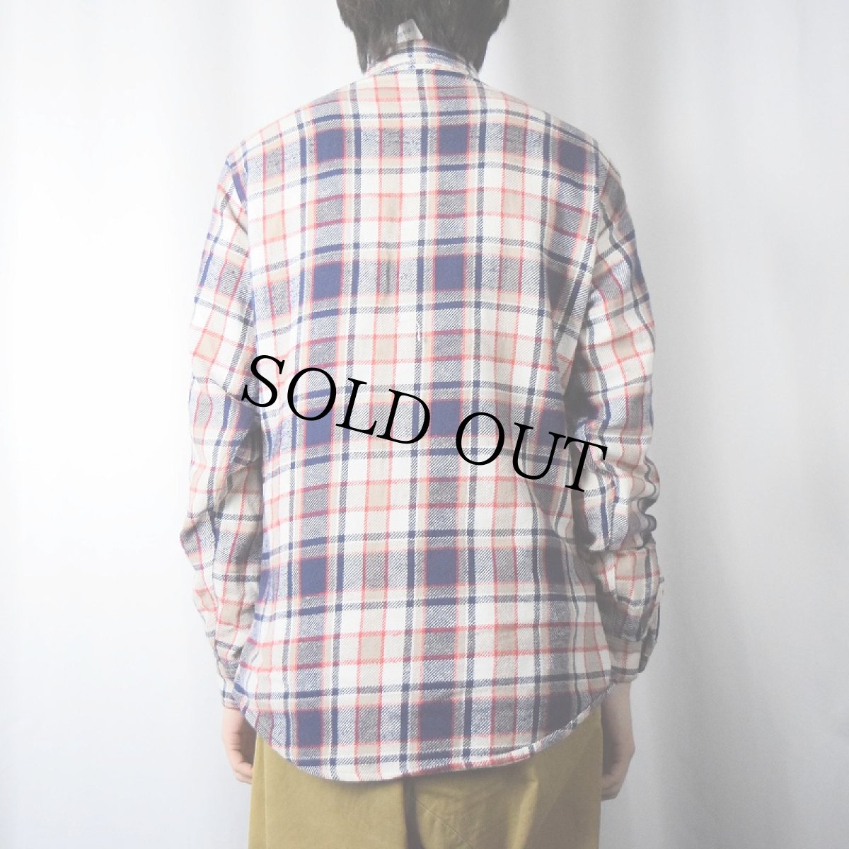 画像3: 80's BIGMAC USA製 チェック柄 ヘビーネルシャツ L (3)