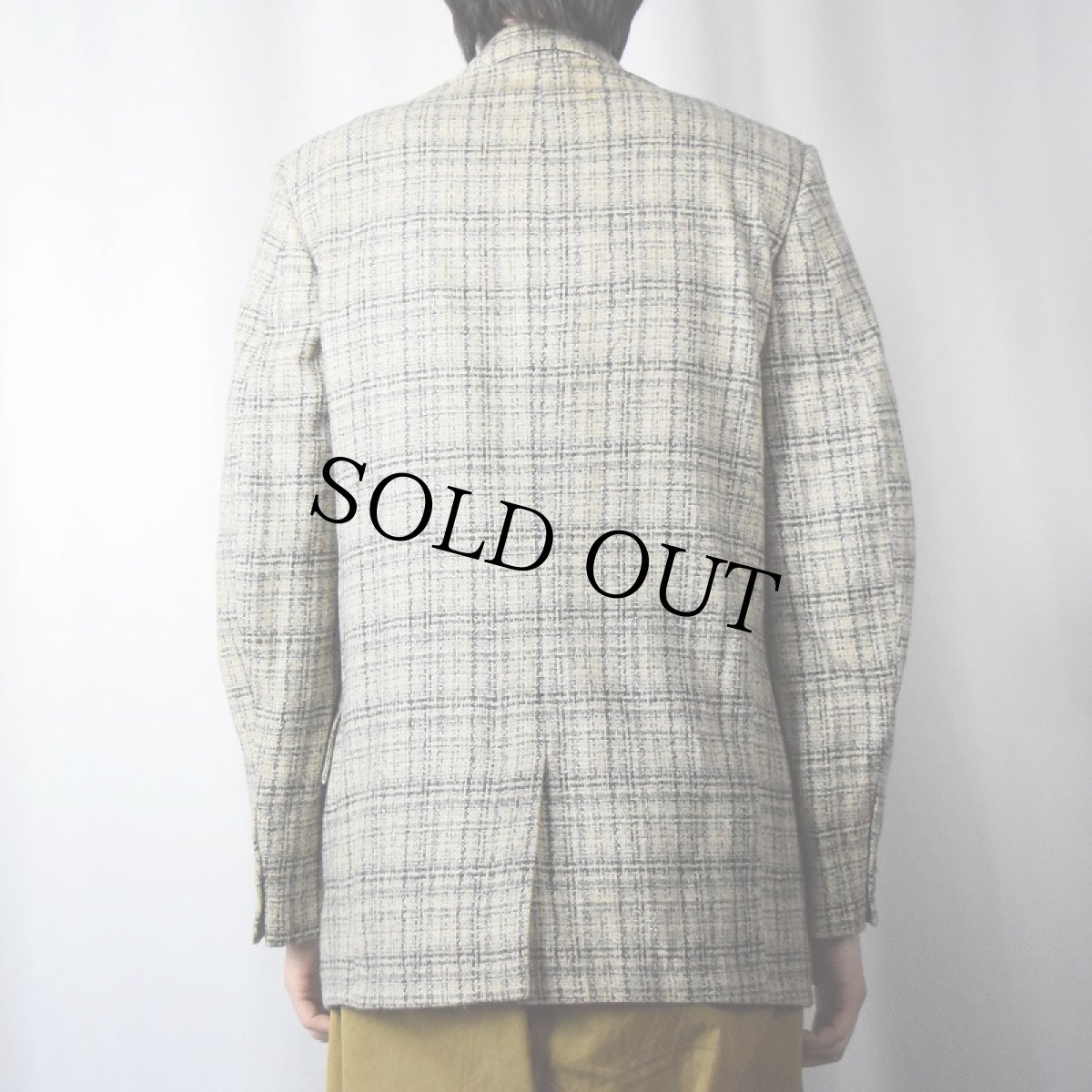 画像3: 〜70's PENNEY'S チェック柄 ツイードテーラードジャケット (3)