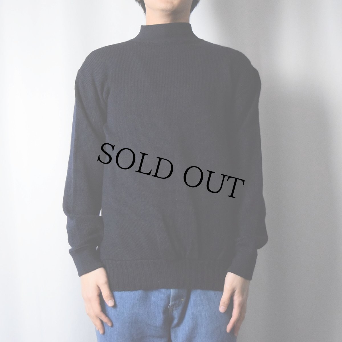 画像2: 60's U.S.NAVY GOBウールニットセーター NAVY LARGE (2)