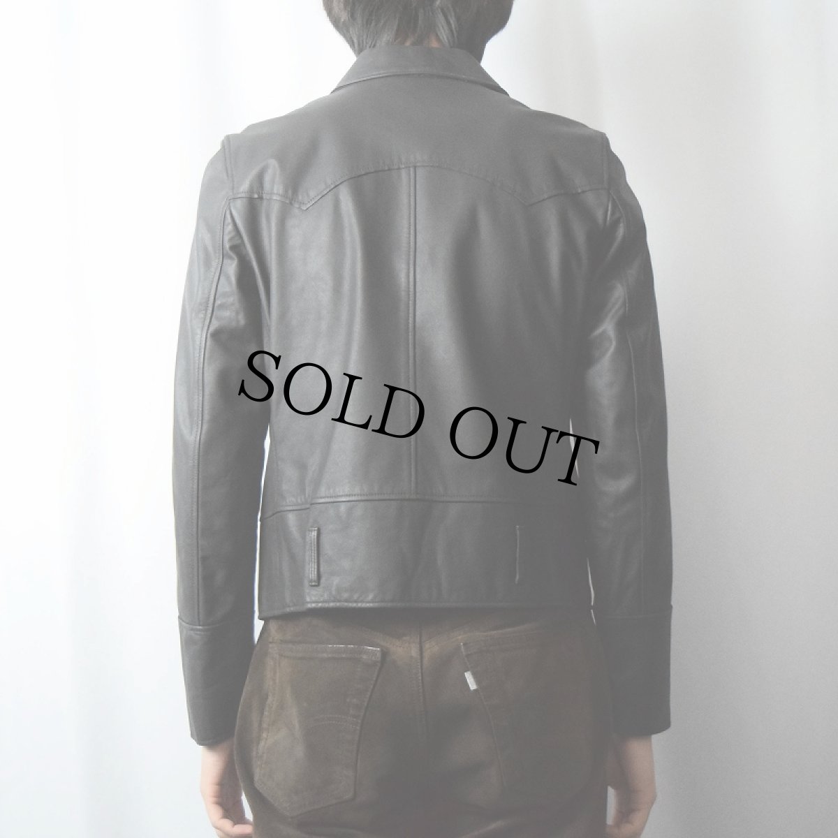 画像3: Ralph Lauren ダブルライダースジャケット BROWN M (3)