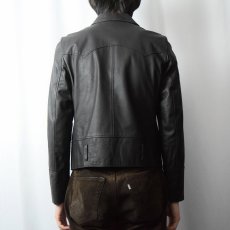 画像3: Ralph Lauren ダブルライダースジャケット BROWN M (3)