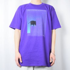 画像2: 【SALE】 90's Richard Stine CANADA製 "Face to Face with The Second Step" アートプリントTシャツ L (2)