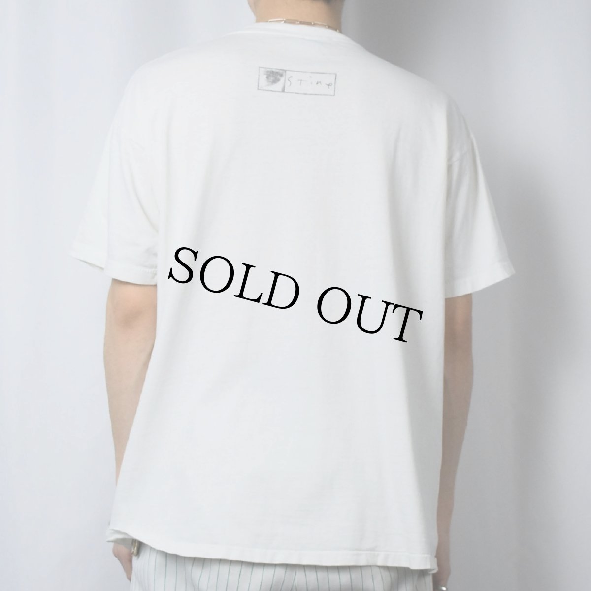 画像4: 90's Richard Stine "Cat Beak" アートプリントTシャツ XL (4)