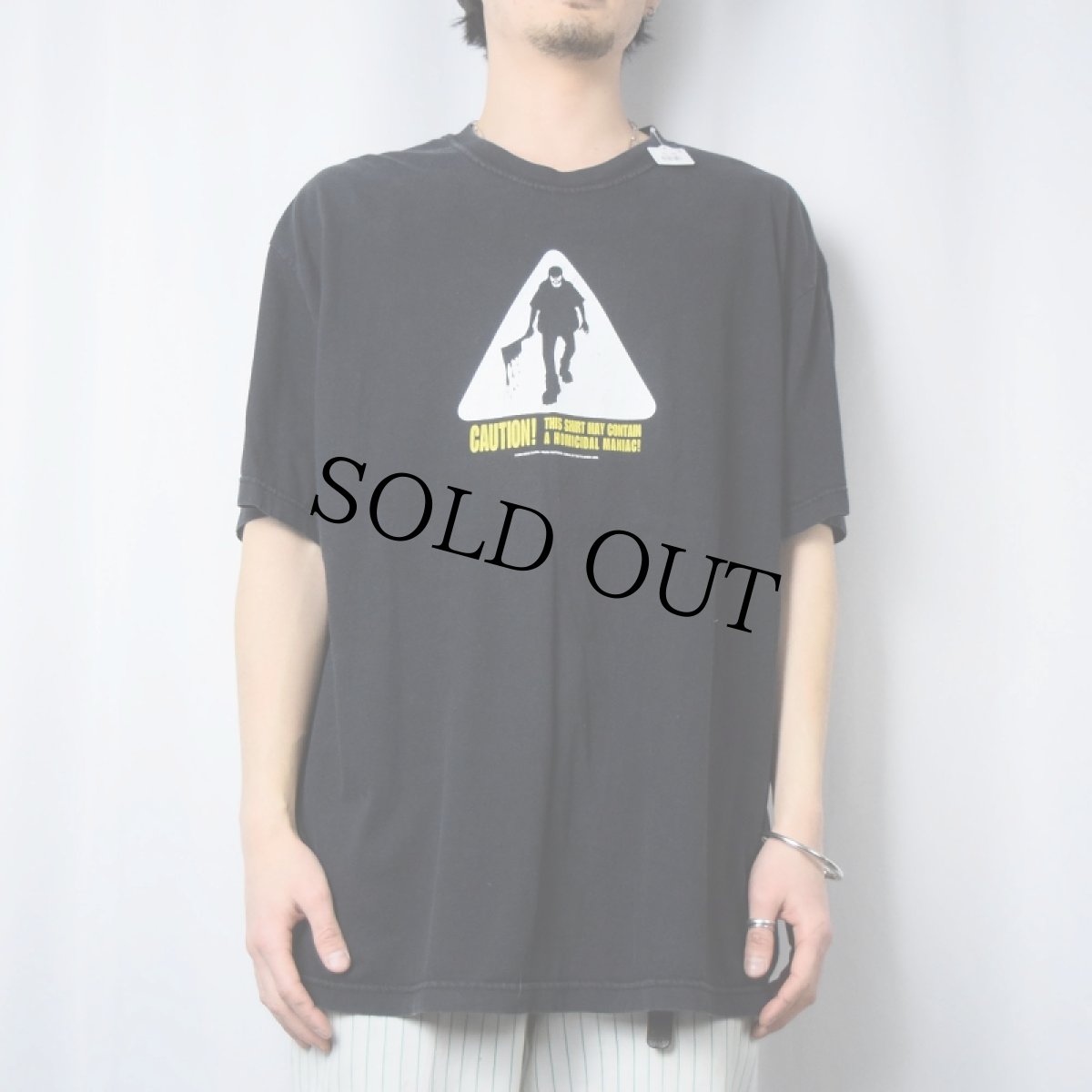 画像2: 2000's "隣人13号" ホラー映画Tシャツ XL (2)