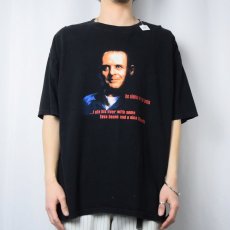 画像2: THE SILENCE OF THE LAMBS "...I ate his liver with some..." ホラー映画プリントTシャツ  (2)