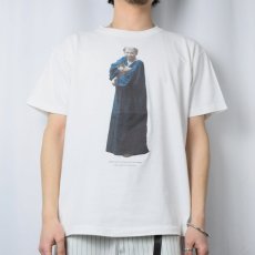 画像2: 2000's GUSTAV KLIMT "HOLDING A CAT HIS ARMS" 画家プリントTシャツ XL (2)