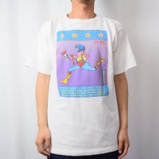 画像2: 2000's PETER MAX "LEAP YEAR 2000 FESTIVAL" アートプリントTシャツ L (2)