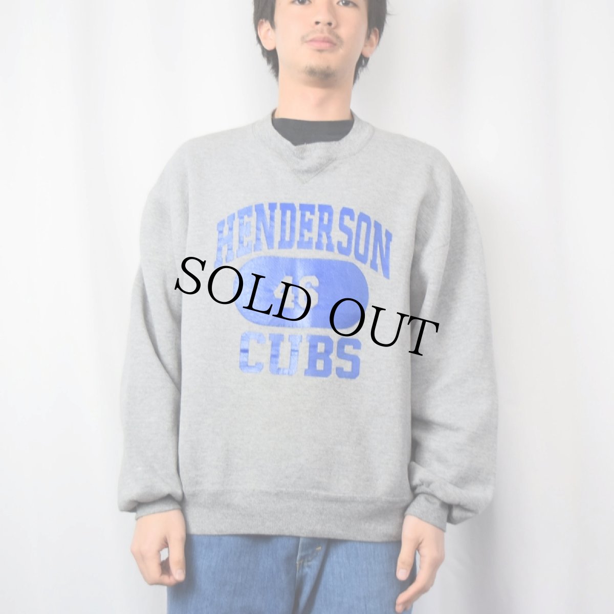 画像2: 90's RUSSEL ATHELETIC USA製 "HENDERSON CLUB" プリントスウェット L (2)