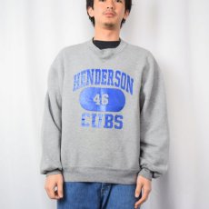 画像2: 90's RUSSEL ATHELETIC USA製 "HENDERSON CLUB" プリントスウェット L  (2)