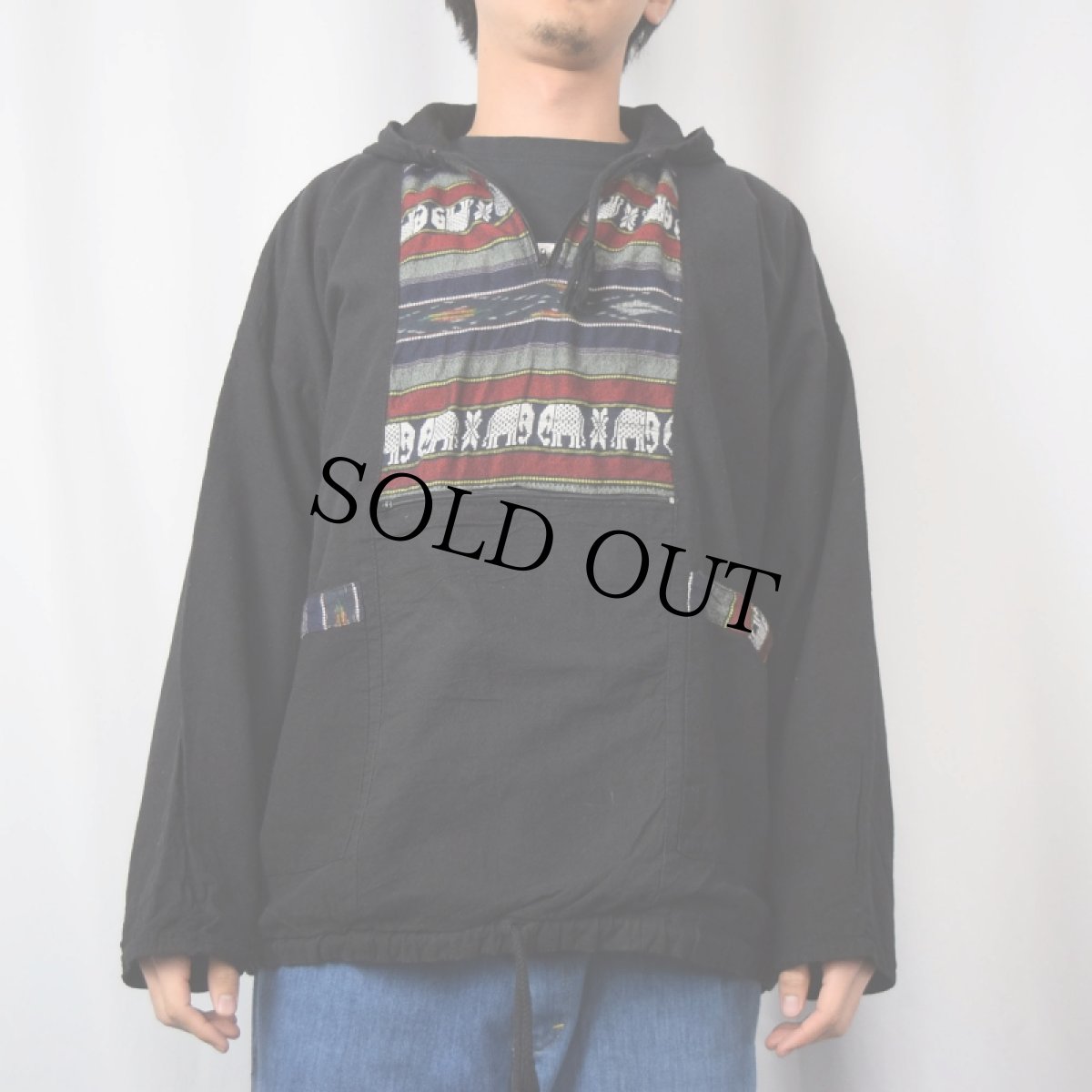 画像3: 民族柄 プルオーバージャケット (3)