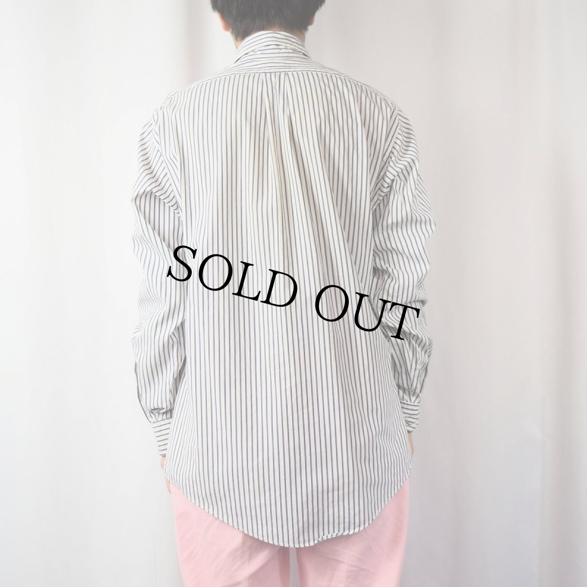 画像3: 90's Brooks Brothers USA製 ストライプ柄 コットンボタンダウンシャツ SIZE15 1/2-4 (3)