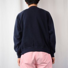 画像3: 80's sportswear USA製 無地ラグランスウェット NAVY L (3)