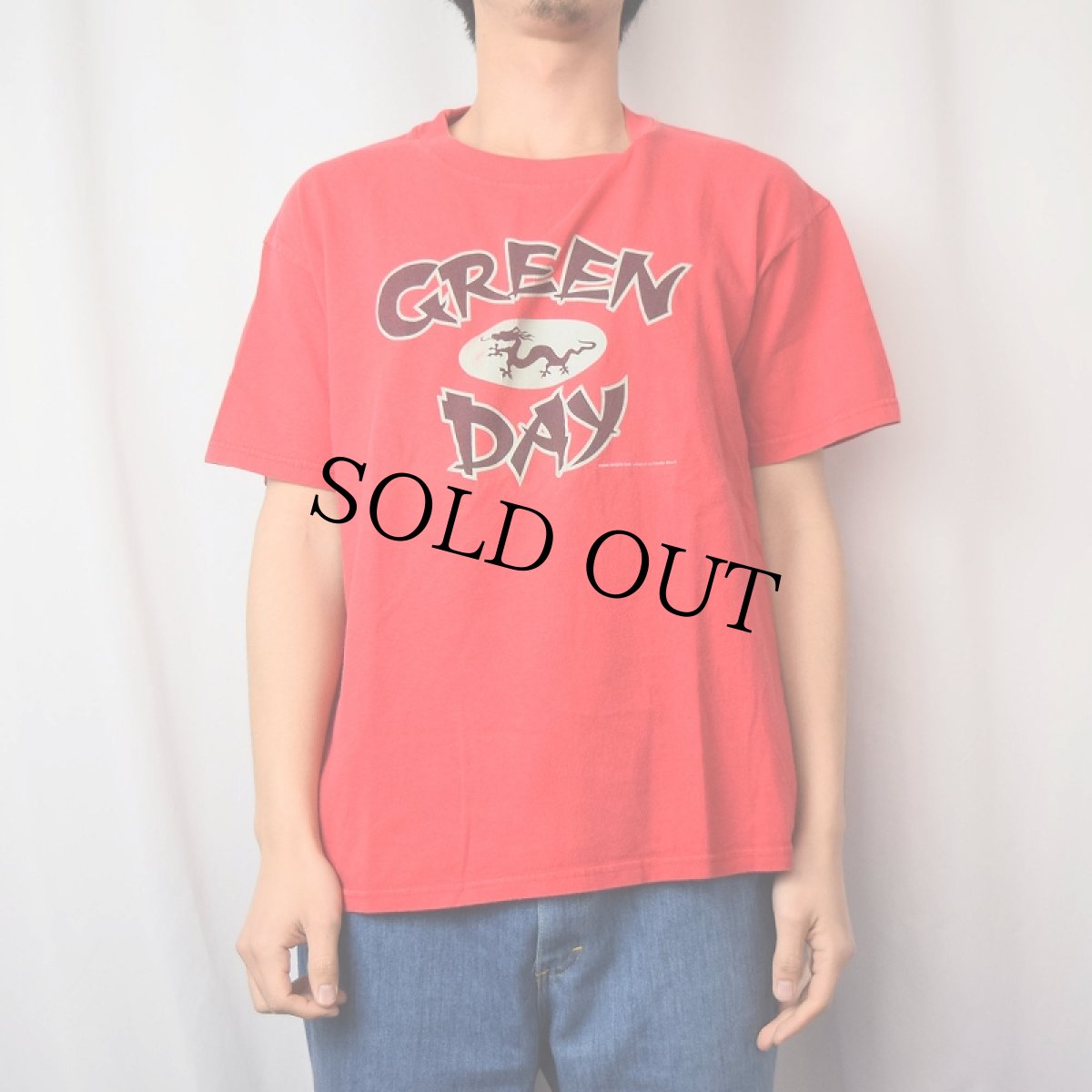 画像2: 2000's GREEN DAY パンクロックバンドTシャツ M (2)