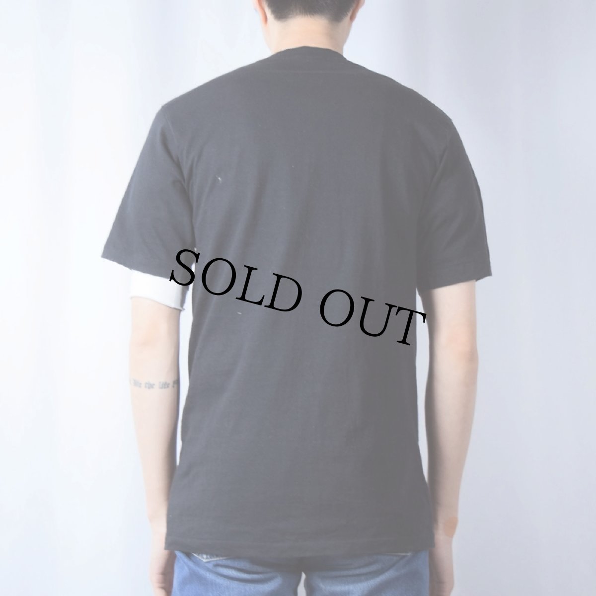 画像3: 80〜90's USA製 "William Shaken not Stirred" パロディプリントTシャツ BLACK M (3)