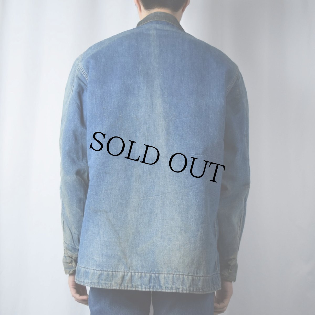 画像4: 70's Sears ブランケット付き デニムカバーオール L (4)