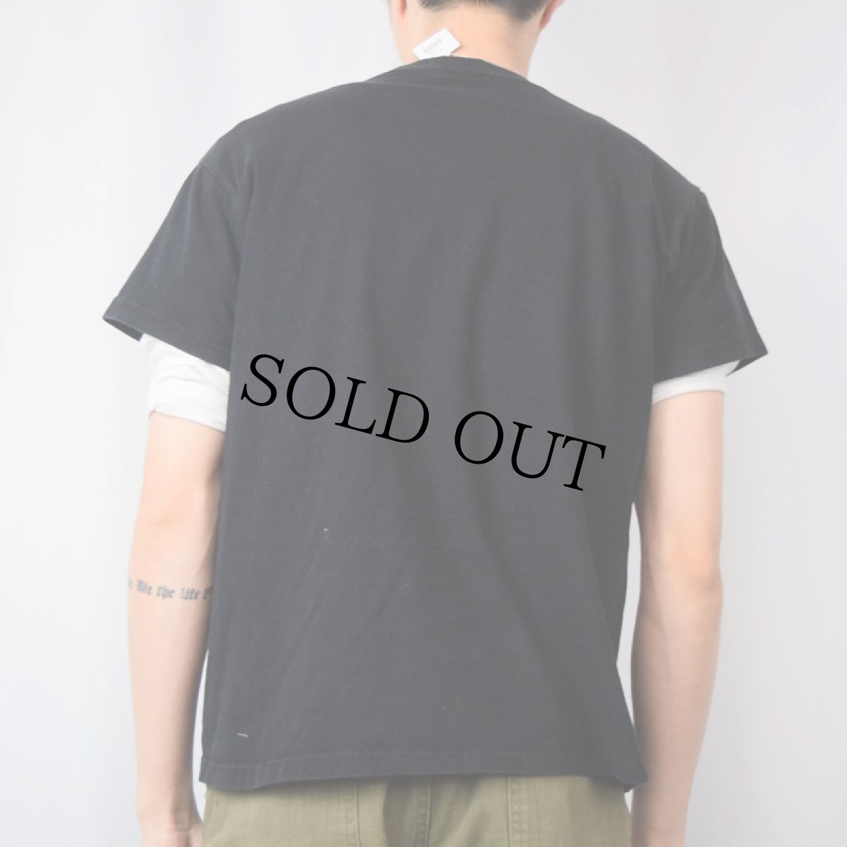 画像3: LEONARD DE VINCI ウィトルウィウス的人体図 アートプリントTシャツ BLACK M (3)